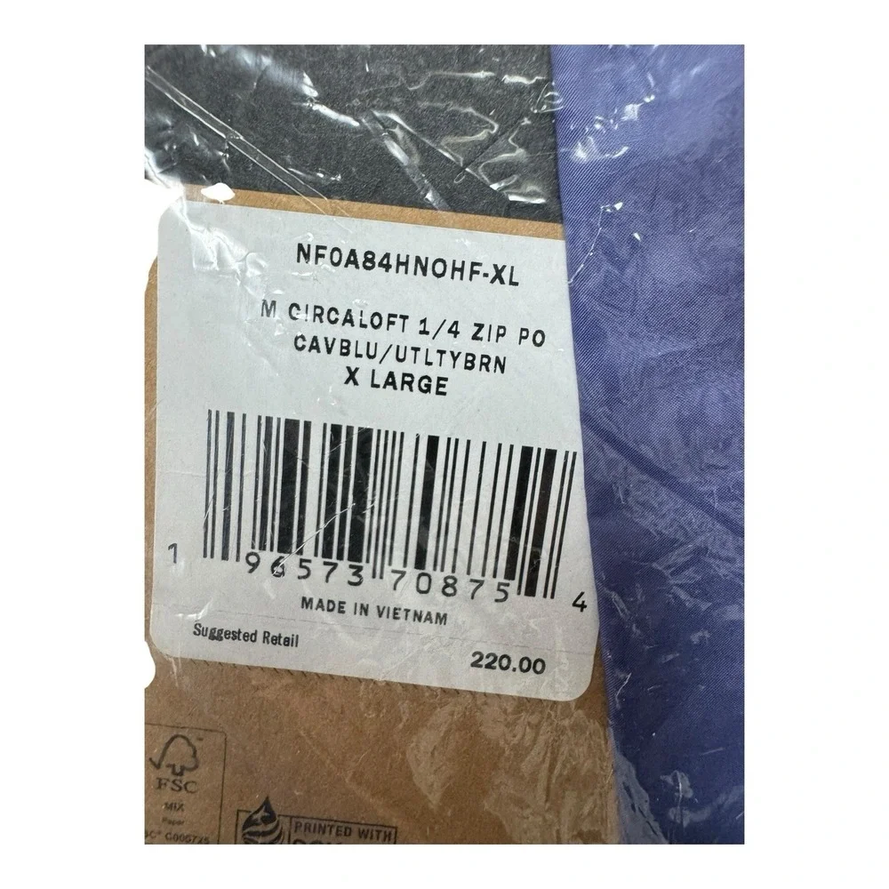 The North Face Circaloft 1/4-Zip Packable Jacket NFOA84HNOHF Men Size‎ XL